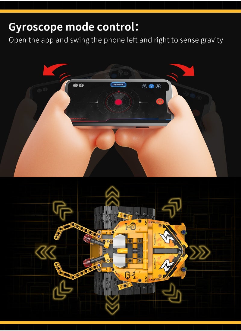 Generic - 5 in 1 of 2 Ways Control DlY Building Block Set Toys of Intelligent Robot Car - Image 1