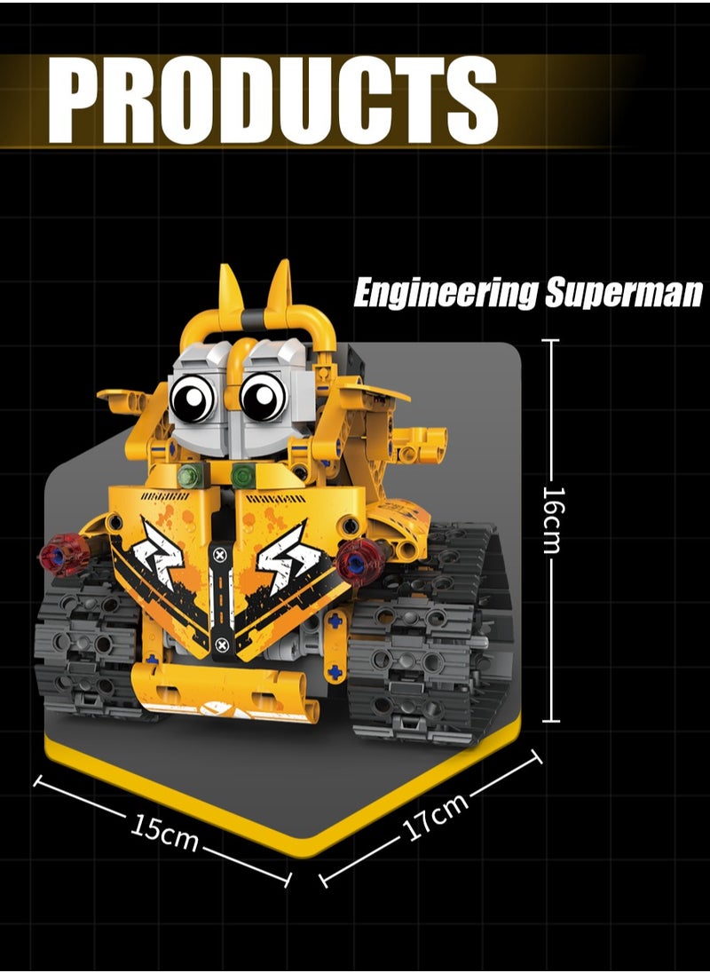 Generic - 5 in 1 of 2 Ways Control DlY Building Block Set Toys of Intelligent Robot Car - Image 1