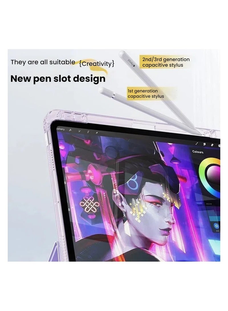 General Case for 2025 iPad 11th Generation A16, Y+3 Folding with Pen Slot, Anti-bend and Anti-fall, Thin and light design  - Image 2