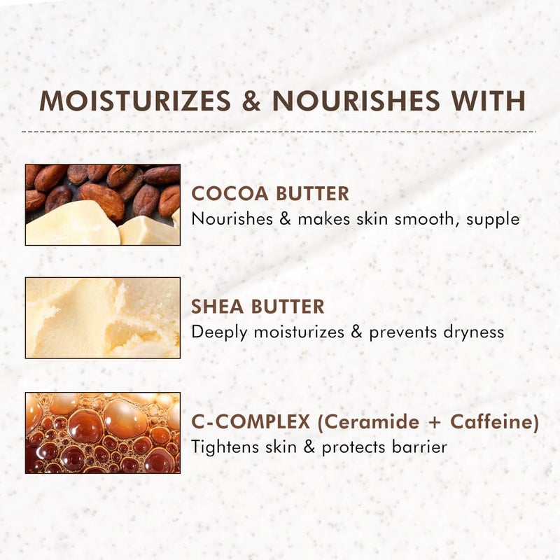 MCaffeine mCaffeine Pore Clearing Coffee Cookie Face Scrub Remove Blackheads Detan Exfoliate Dead Skin 45 Exfoliants Walnuts Coffee Charcoal Clay Glowing Skin Face Scrub for Women Men 100g  - Image 4