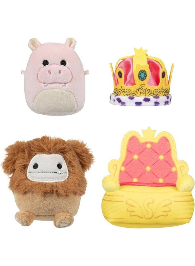 Squishmallows Micromallows Royal Parade 4-Pack Plush Toy Playset (6.5 cm) - Image 2