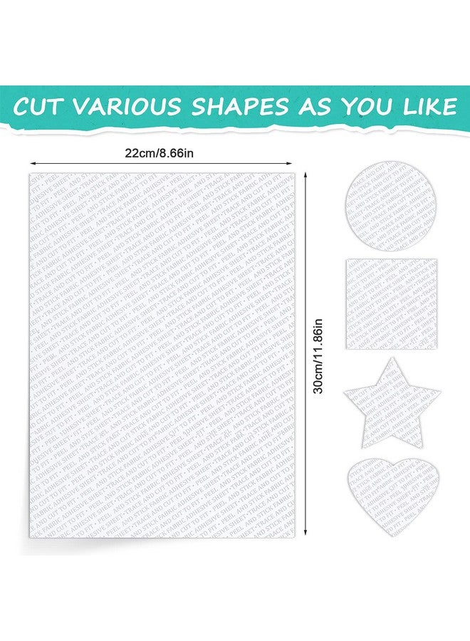 Chinco Patch Adhesive Patches Badge 11.8 X 8.6 Inch Double Sided Adhesive Sheets Cut To Fit Freestyle Patch Press-On Patch Adhesive For Fabric(6 Pieces) - Image 2