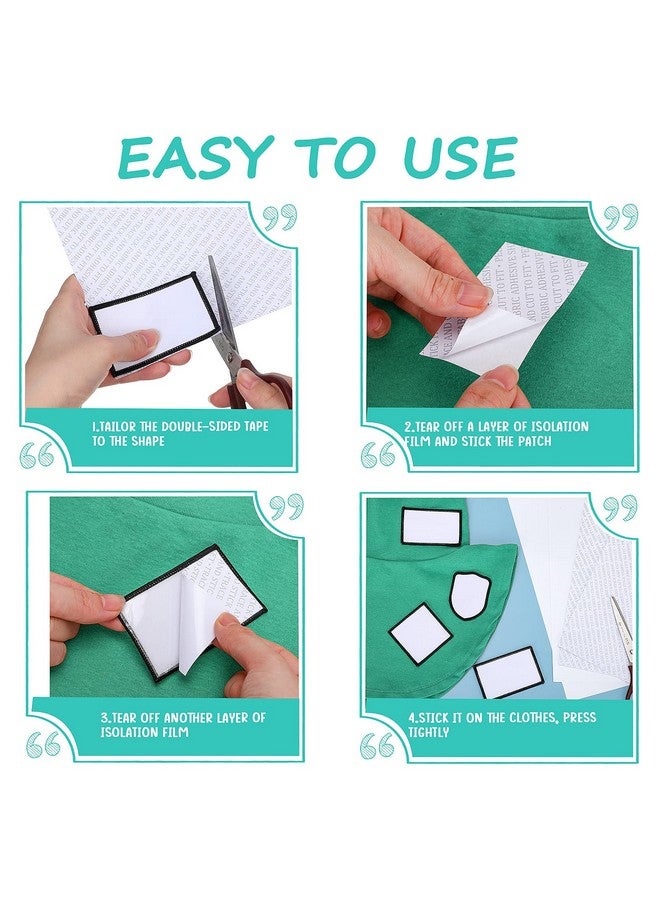 Chinco Patch Adhesive Patches Badge 11.8 X 8.6 Inch Double Sided Adhesive Sheets Cut To Fit Freestyle Patch Press-On Patch Adhesive For Fabric(6 Pieces) - Image 4