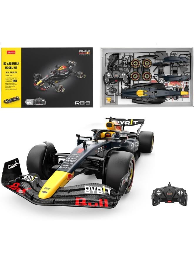راستار طقم بناء سيارة ريد بول RB19 F1 RC بمقياس 1/16 من RASTAR 92600 - سيارة أوراكل ريد بول فورمولا 1 RB19 مرخصة رسميًا للتحكم عن بعد، طقم بناء سيارة F1 للعب والعرض - هدية مثالية - Image 1