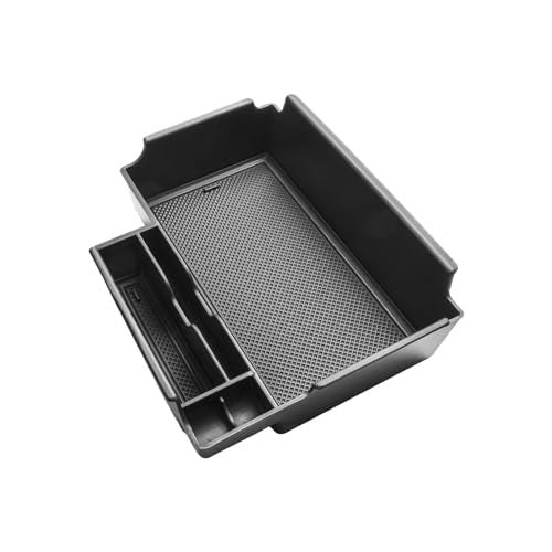 HGWEI Center Console Organizer Compatible with Ford Explorer 2020 2021 2022 2023 2024 2025 2026 Interior Accessories, Coin Holder Armrest Secondary Storage Box Container Insert Divider Tray, Black - Image 5