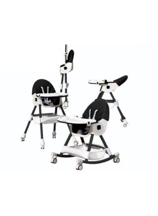 Burbay 2-in-1 Foldable Baby High Chair & Rocking Chair - Adjustable Recliner with 360° Wheels(DM114) - pzsku/ZBF2DBCC6333BFD2E3F59Z/45/1750080337/828cf588-4106-4ab4-a07e-081696fe79d4