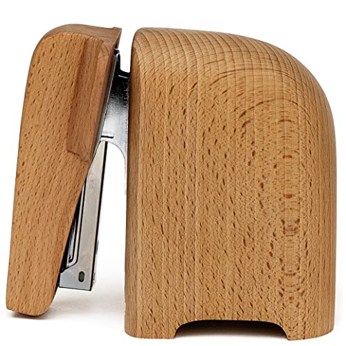 Suck UK - Elephant Stapler Elephant Gifts & Desk Accessories for Animal Lovers Unforgettable Office Desk Stationery Wooden Ornament Practical & Decorative Home Accessories Large Deco Decoration - Image 1