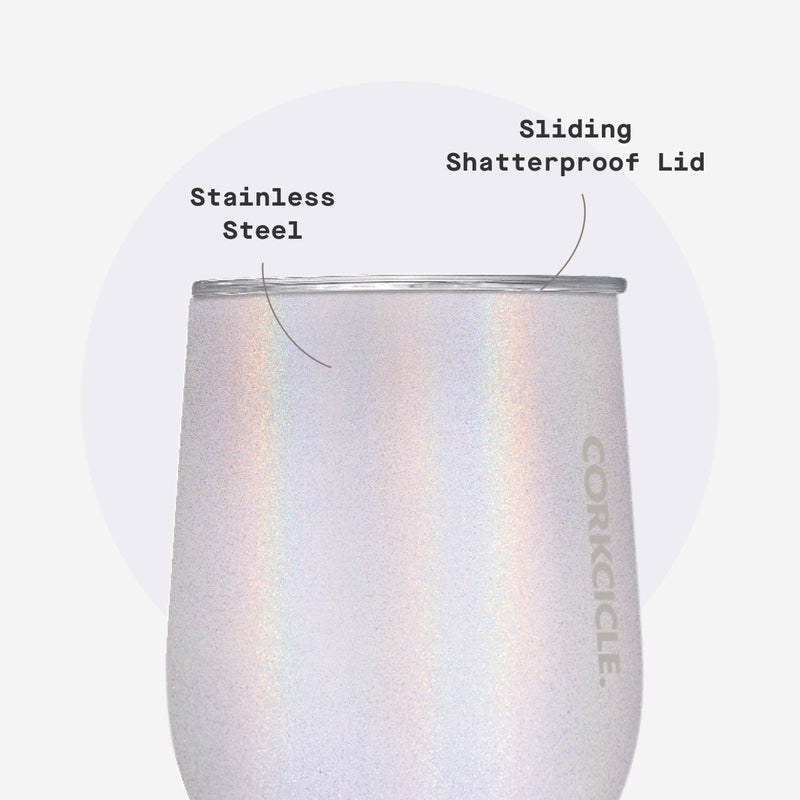 Corkcicle Stemless Wine Tumbler - Keeps Drinks Cold for 6 Hours - Triple-Insulated Stainless Steel - Non-Slip Base - Summer Drinkware Gift - Keeps Drinks Ice Cold - 12 oz - Unicorn Magic - Image 5