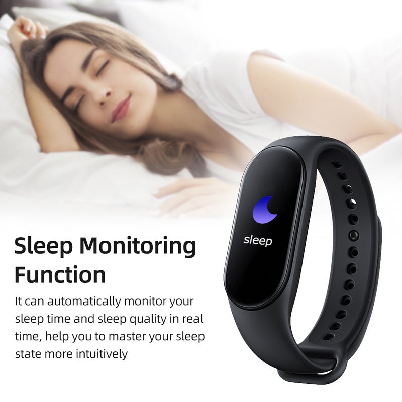 Smart Bracelet: 0.96 Inch Pink LED Color Screen With Sharp Vivid Display - Heart Rate Blood Pressure Blood Oxygen Monitoring Sport Bracelet for Fitness Enthusiasts Health-conscious Users - Image 5