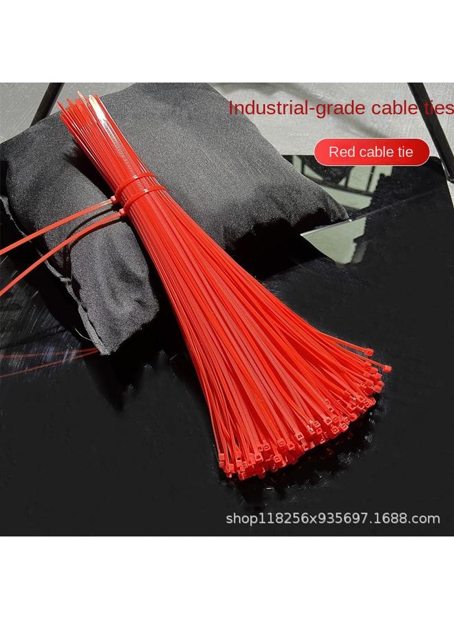Bluejw Red Cable Tie Self-locking Plastic Cable Tie Nylon Cable Tie Color 3*100 4*200mm Wedding Cable Tie - Image 2