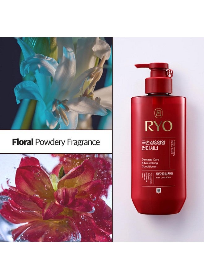 Ryo Hair Damage Care & Nourishing Conditioner with Korean Ginseng & Caffeine - Repair and Moisturizing, Hair Loss Care, Strengthening hair roots, 16.2 Fl Oz. - Image 5