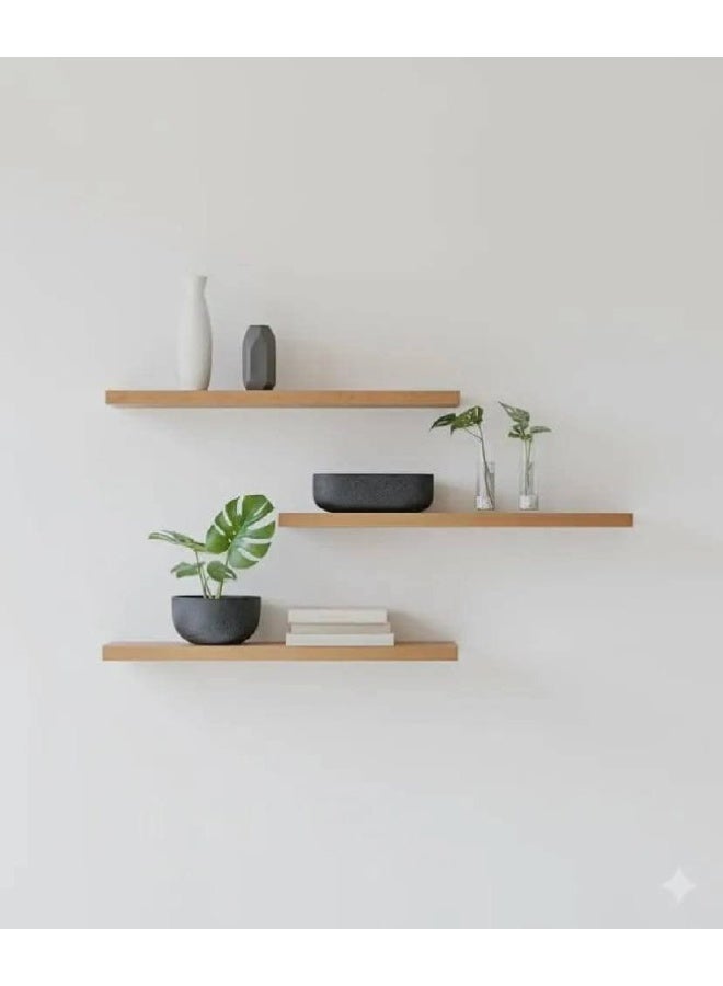 Wood shelf set