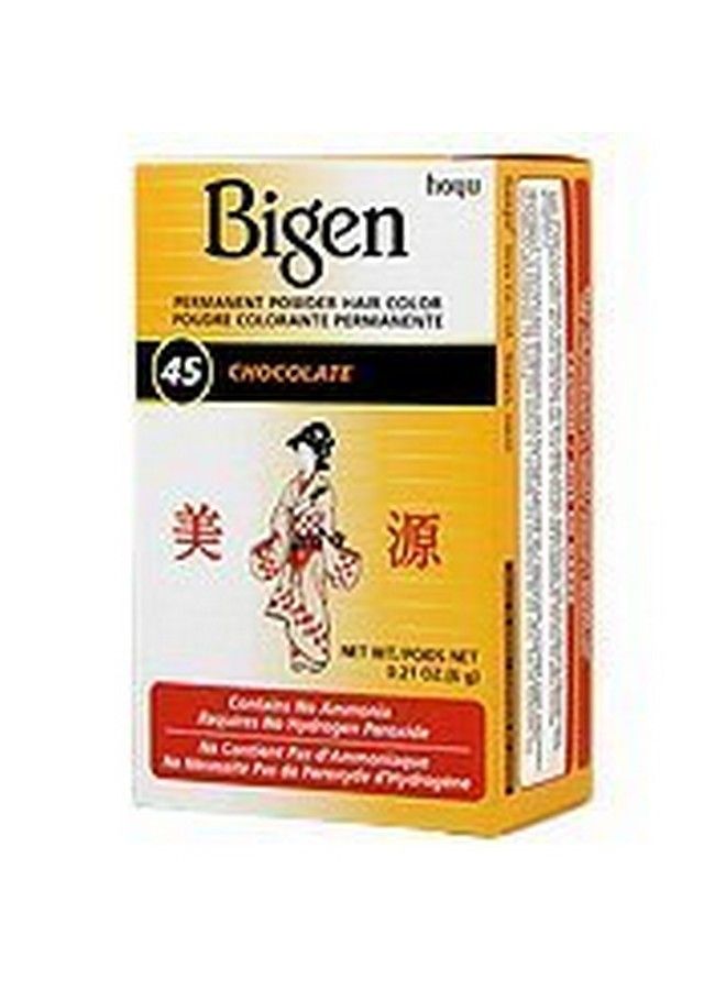 Bigen Powder Hair Color 45 Chocolate 0.21Oz (3 Pack) - Image 1