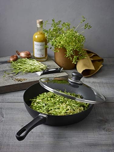 Scanpan Classic 4.25 quarts (12 1/2 inch) Nonstick Saute Pan with Lid – Compatible with Gas and Electric Stovetops, Metal Utensil Safe, Oven Safe to 500°F, Dishwasher Safe - Image 2
