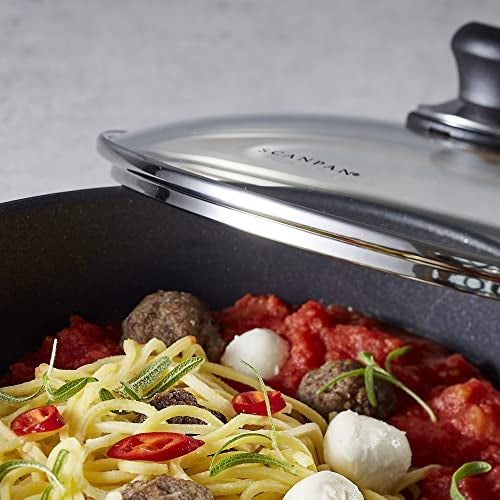 Scanpan Classic 4.25 quarts (12 1/2 inch) Nonstick Saute Pan with Lid – Compatible with Gas and Electric Stovetops, Metal Utensil Safe, Oven Safe to 500°F, Dishwasher Safe - Image 3