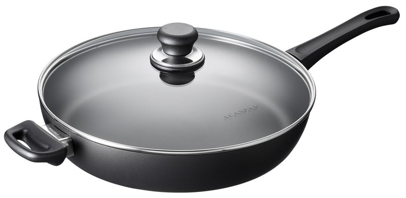 Scanpan Classic 4.25 quarts (12 1/2 inch) Nonstick Saute Pan with Lid – Compatible with Gas and Electric Stovetops, Metal Utensil Safe, Oven Safe to 500°F, Dishwasher Safe - Image 4