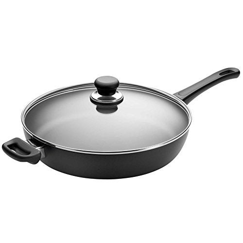 Scanpan Classic 4.25 quarts (12 1/2 inch) Nonstick Saute Pan with Lid – Compatible with Gas and Electric Stovetops, Metal Utensil Safe, Oven Safe to 500°F, Dishwasher Safe - Image 1