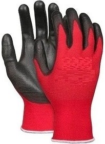 Mafel - Eli Nitrile 007 Work Gloves No:10 Xl 100 Pieces Red-Black - Image 1