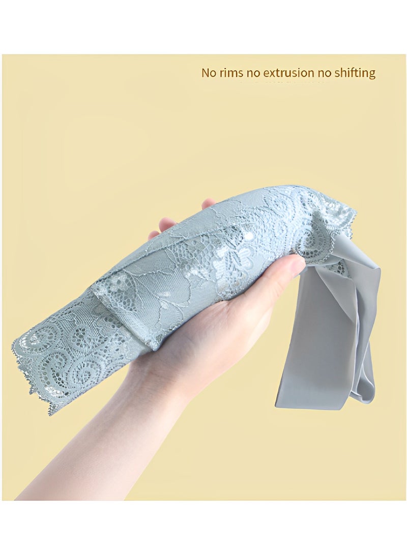 REOCLE Women's Lace Bra Lace Beauty Back Wire Free Bra Comfort Wireless Bras Full Coverage Back Support Posture Bra - Image 5