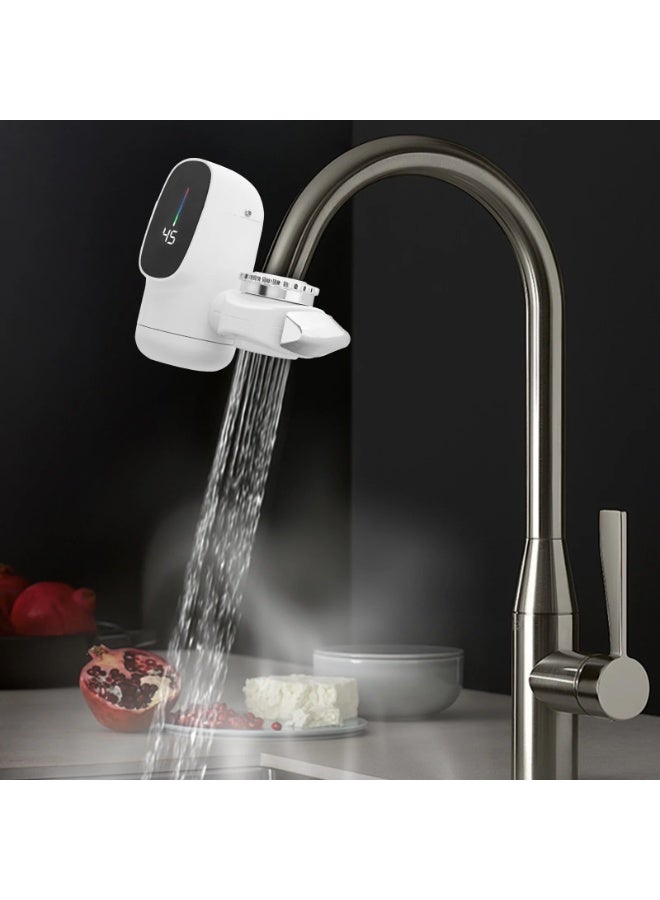 Instant Electric Water Heater, 3000W Portable Electric Hot Water Tap, Instantaneous Heater with Temperature Display, Kitchen Instant Heating Hot Water Tap for Bathroom Kitchen - Image 5