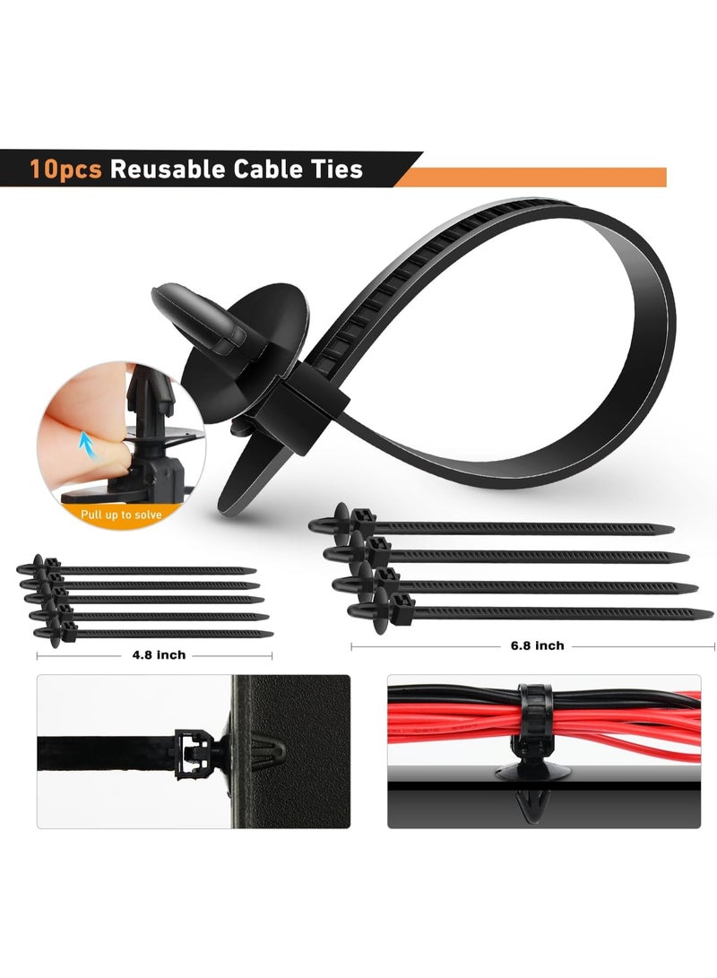 1295Pcs Car Retainer Clips and Auto Fasteners Assortment-36 Most Popular Sizes Nylon Bumper Fender Rivets with 10 Cable Ties for GM Ford Toyota Honda Chevrolet BMW Benz Audi Nissan Mazda, etc. - Image 4