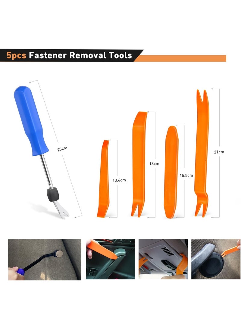 1295Pcs Car Retainer Clips and Auto Fasteners Assortment-36 Most Popular Sizes Nylon Bumper Fender Rivets with 10 Cable Ties for GM Ford Toyota Honda Chevrolet BMW Benz Audi Nissan Mazda, etc. - Image 3