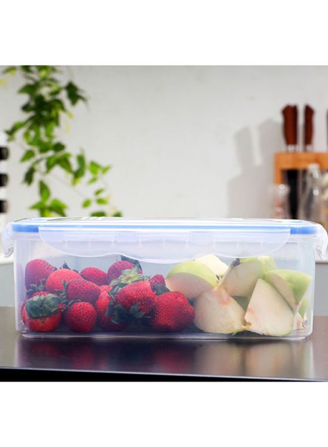 Royalford Airproof Container With Lid White With Blue Lid 2.6Liters - Image 1