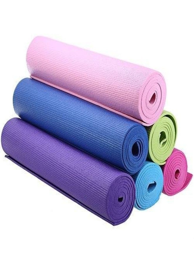 PlantaZee Yoga Mat for Exercise, Yoga, Workout, Comfortable Non Skid Mat for Fitness & Good Health. (Multicolor 4MM). - Image 3