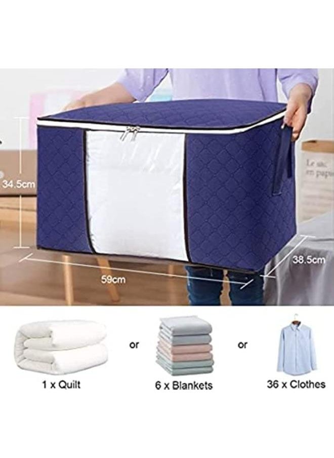 Generic Foldable Storage Clothes Bag, Pack Of 4, 84L  - Image 2