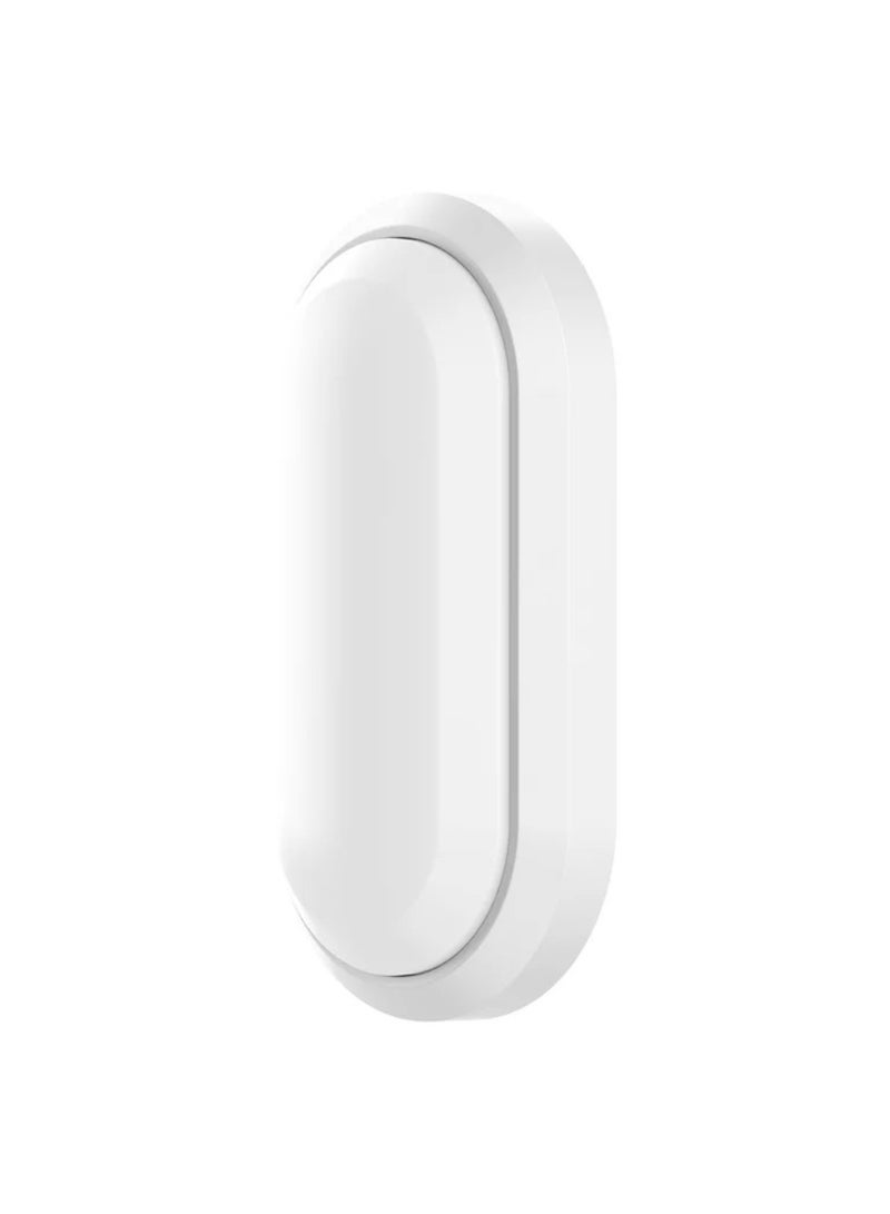 OSRAM Ledvance IP65 Bulkhead 15W Warm White Oval LED Outdoor Light – White - 3000K - Image 1