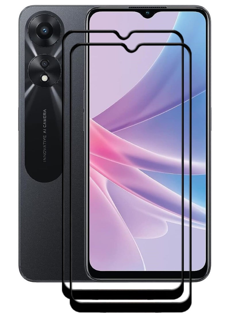 ACLIX 2 Pieces Antistatic ESD Dustproof Premium Quality High Definition Tempered Glass Screen Protector Designed For Oppo A78 - Image 1