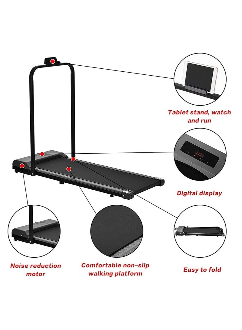 WAKYME Walking Pad Under Desk Treadmill Treadmills for Home 2 in 1 Walking Machine Portable Folding Electric Motorized Walking and Jogging Machine for Home and Office Workout with Remote Control LED Display - Image 4