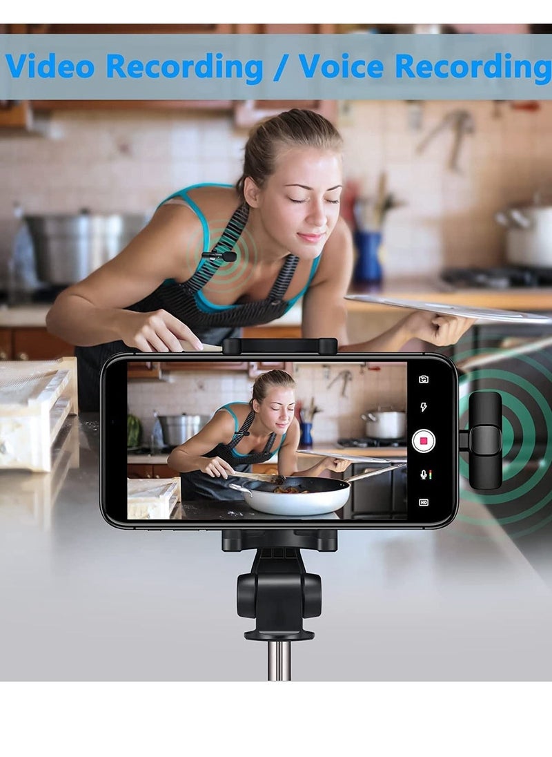 Mini Lavalier Microphone Clip-on Omnidirectional Mic Transmitter Receiver D11087-1—JA Black - Image 4