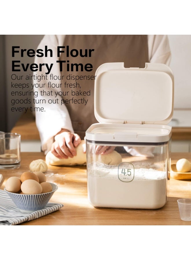 Large Airtight Flour Storage Container with Dispenser - Keep Flour Fresh and Dry - Kitchen Essential - Image 3