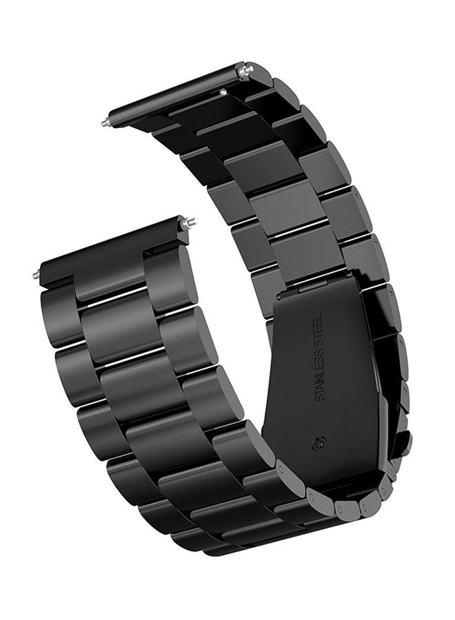 NIBEMINENT Stainless Steel Band For Samsung Gear Sport Black
