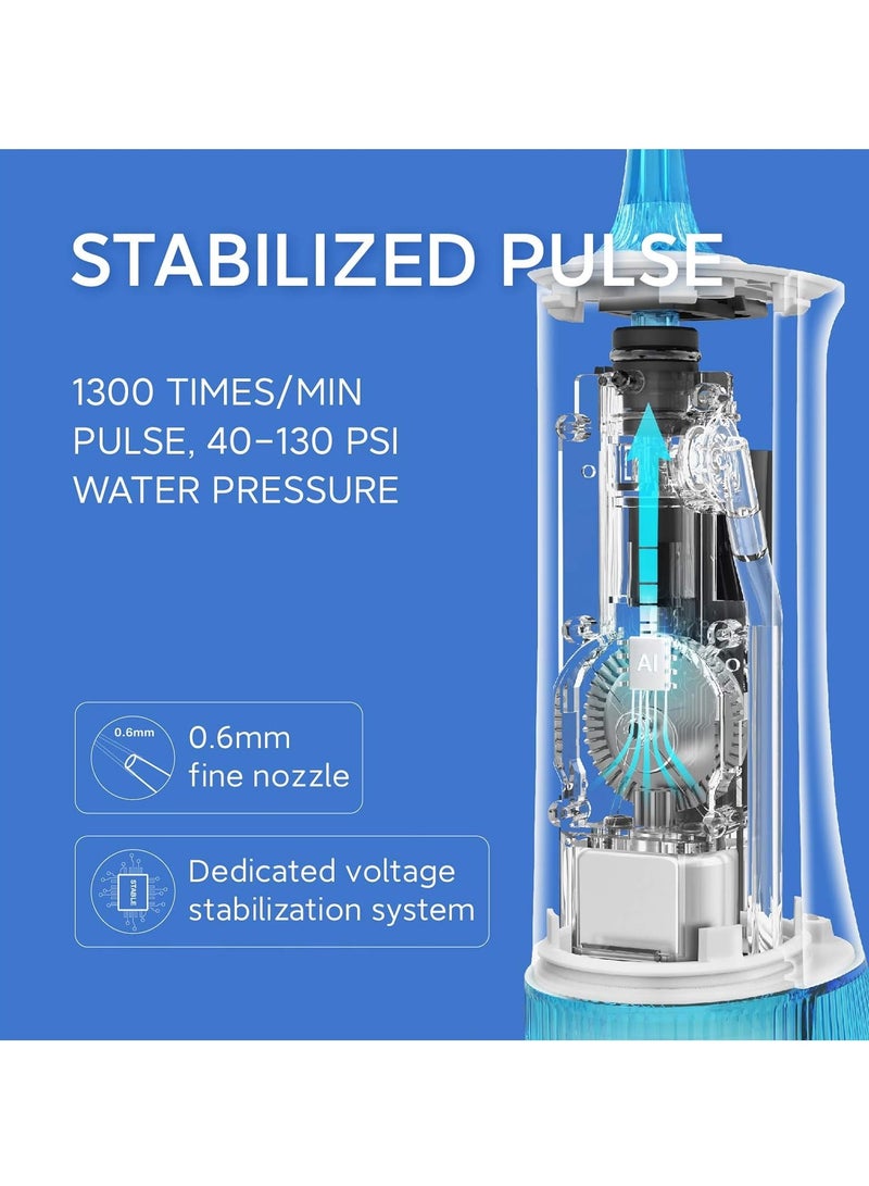 سوكاس صنبور لاسلكي SOOCAS 240ML ري فموي احترافي مع 7 أوضاع و3 فوهات USB-C قابل لإعادة الشحن خزان مياه قابل للفصل لمدة 80 يومًا منظف أسنان محمول قابل لإعادة الشحن W3 Pro - Image 3