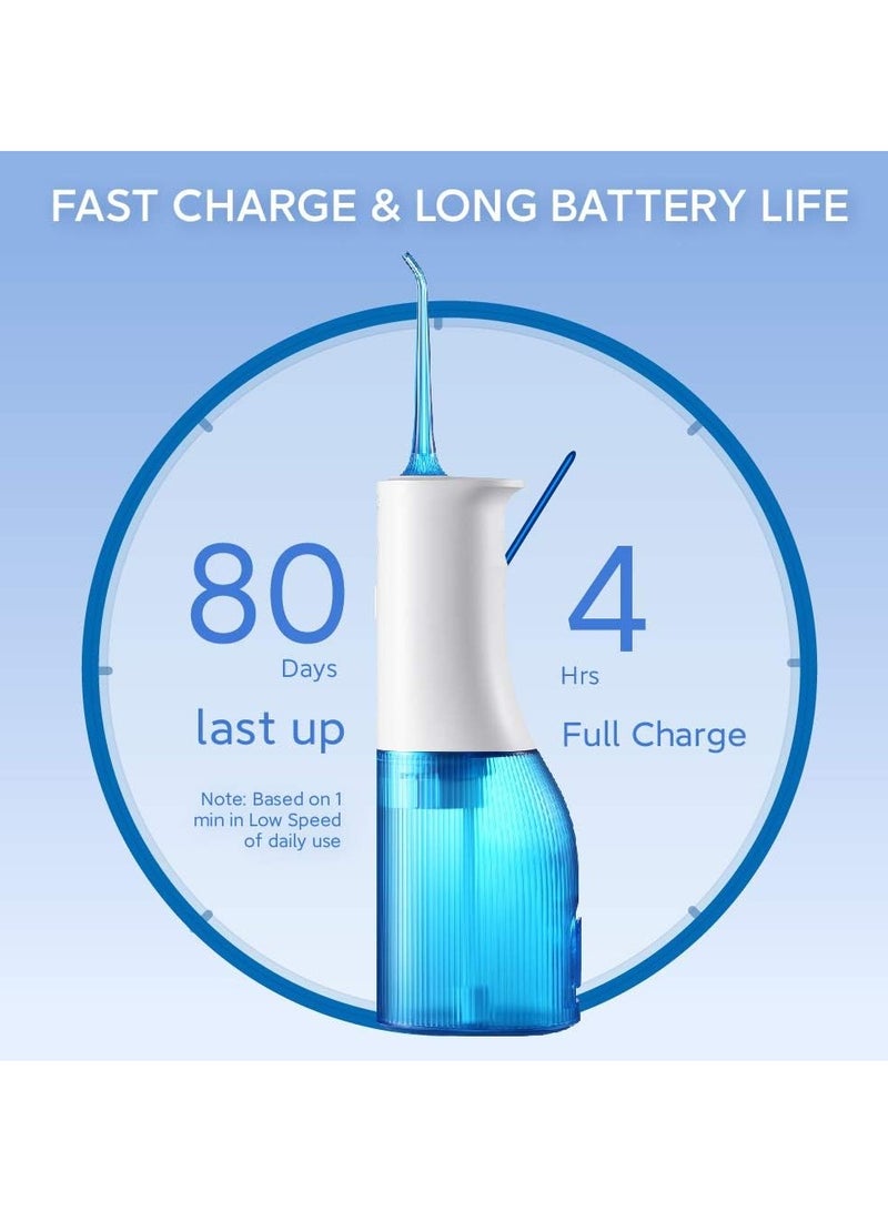 سوكاس صنبور لاسلكي SOOCAS 240ML ري فموي احترافي مع 7 أوضاع و3 فوهات USB-C قابل لإعادة الشحن خزان مياه قابل للفصل لمدة 80 يومًا منظف أسنان محمول قابل لإعادة الشحن W3 Pro - Image 5