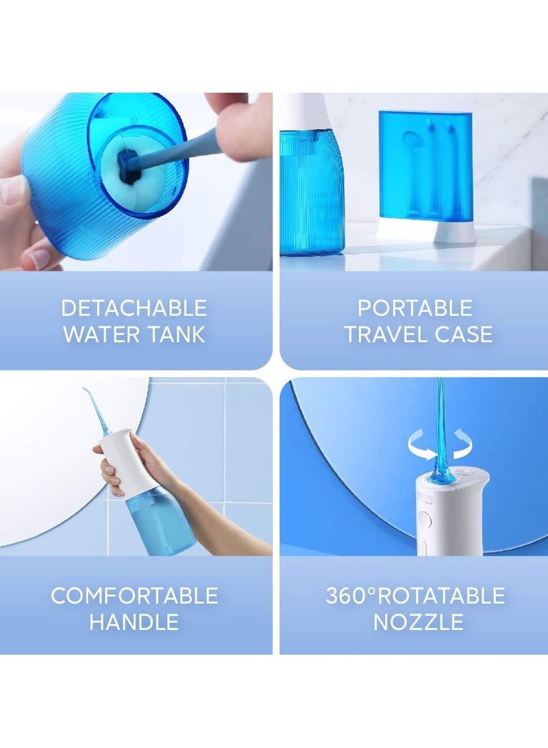 سوكاس صنبور لاسلكي SOOCAS 240ML ري فموي احترافي مع 7 أوضاع و3 فوهات USB-C قابل لإعادة الشحن خزان مياه قابل للفصل لمدة 80 يومًا منظف أسنان محمول قابل لإعادة الشحن W3 Pro - Image 2