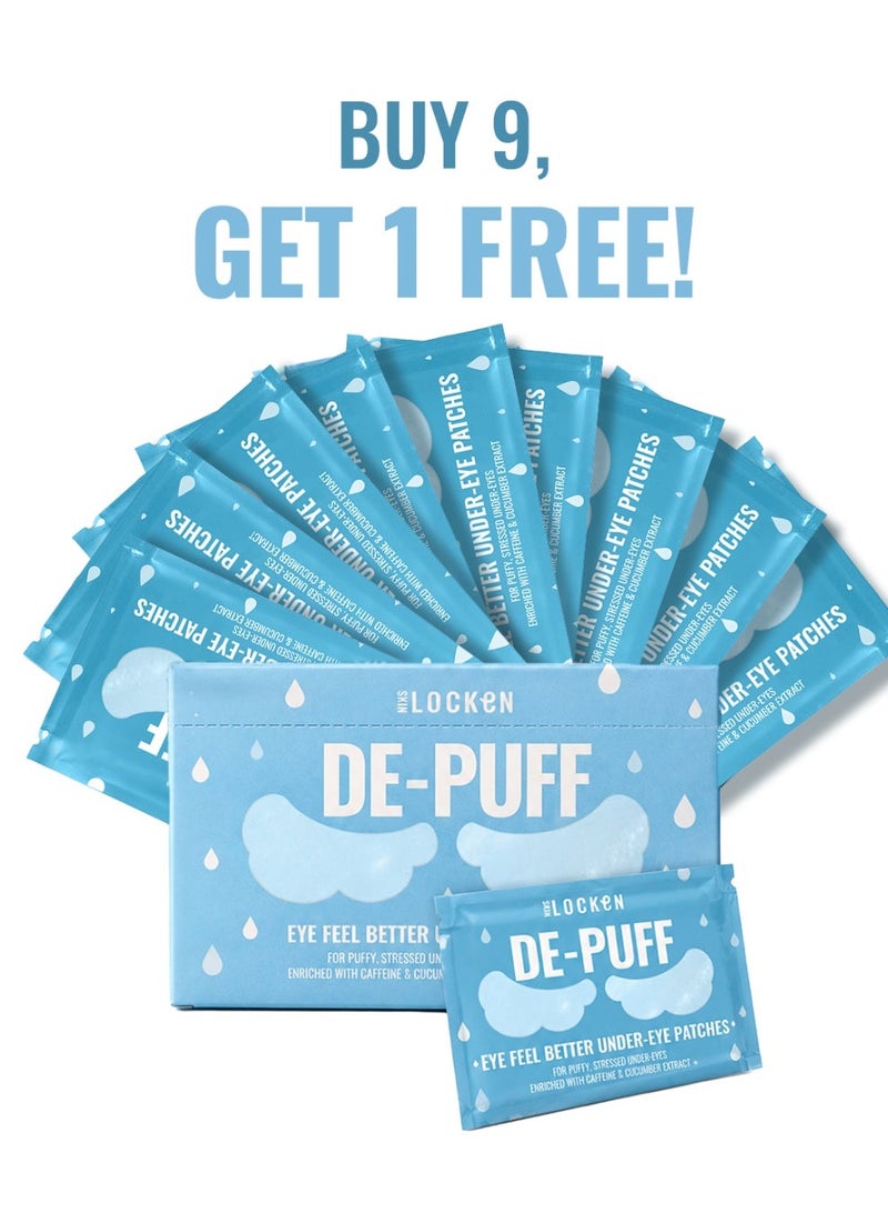LOCKEN BOX OF 10 EYE FEEL BETTER I DEPUFF UNDER-EYE PATCHES - Image 1