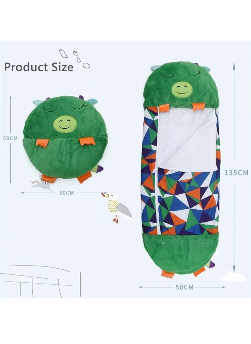 Cool Baby COOLBABY Kids Cartoon Lazy Warm Sleeping Bag, Foldable Cartoon Animal Sleeping Bag Suitable For Children Playing And Camping  - Image 4