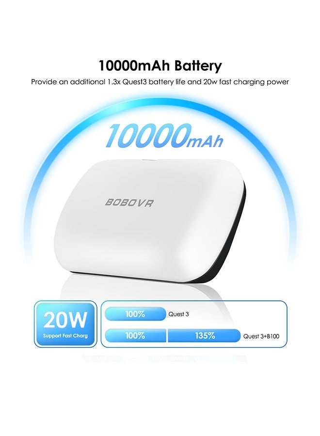 BOBOVR S3 Pro 10000mAh Battery Head Strap for Meta Quest 3/Quest 3S with Head Air Conditioning VR Accessories - Image 4