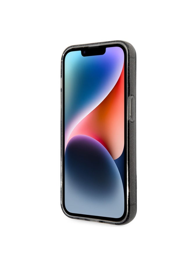 كارل لاغرفيلد كفر جوال ايفون 14 برو لامع لون أسود من كارل لاغرفيلد Karl Lagerfeld IML Glitter NFT Karl & Choupette Hard Case for iPhone 14 Pro - Image 5