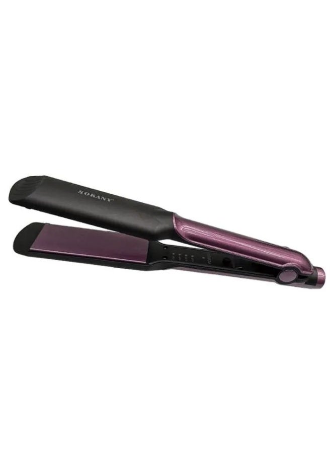 sokany SY-6505 Professional Hair Straightener Fast Heating Flat Iron with Even Heat Distribution for Smooth Shiny Frizz Free Salon Style Hair at Home High Performance Electric Hair Straightener with Ergonomic Design Easy Handling and Consistent Styling Results for All Hair Types Daily Use - Image 4