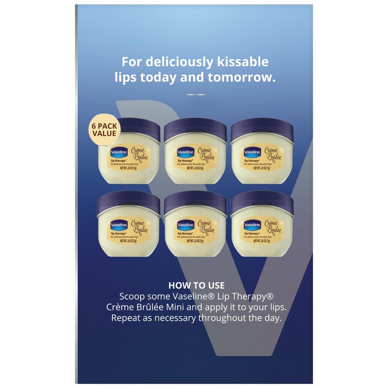 Vaseline Lip Therapy Creme Brulee 025 oz 6 Pack - Image 3