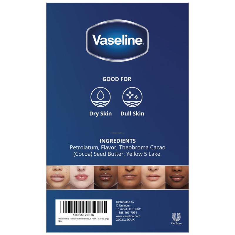 Vaseline Lip Therapy Creme Brulee 025 oz 6 Pack - Image 4