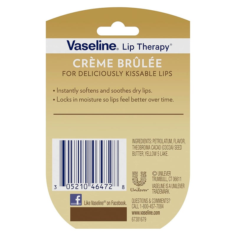 Vaseline Lip Therapy Creme Brulee 025 oz 6 Pack - Image 5