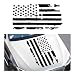 Wevdn Distressed American Flag Sticker 169 307 Waterproof Patriotic Old Glory Military Grunge Sticker Universal Car Door Wall Window Windshield Decoration Sticker Black - Image 2