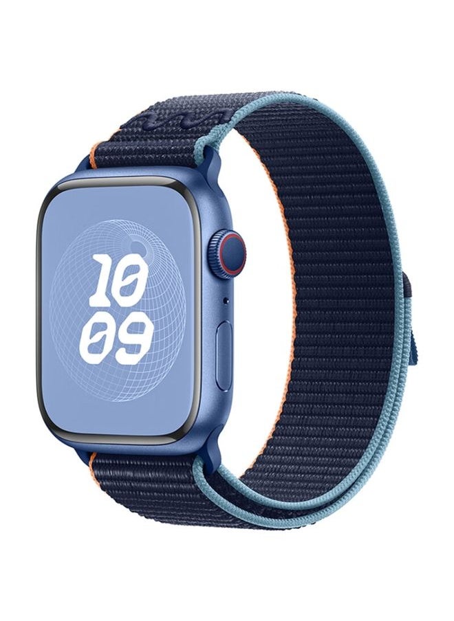 Replacement Strap For Apple Watch Ultra 49mm Loop Nylon Watch Band Dark Navy