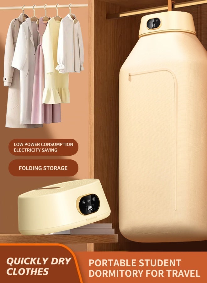 APEX Portable Laundry Dryer with Remote Control, Multifunctional Electric Dryer Machine, Mini Clothes Dryer with Dryer Bag, 2 Gear Adjustable Small Dryer Machine, Foldable Compact Dryer for Delicate Garments - Image 1