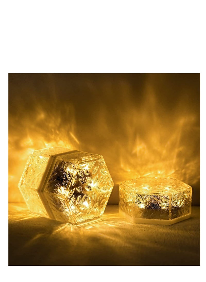 أضواء شمسية أرضية، 3 عبوات من أضواء الطوب الزجاجية الشمسية مع 6 LEDs مقاومة للماء للإضاءة الخارجية المناظر الطبيعية للفناء وطرق الوصول والساحات والأسطح والممرات. - Image 1